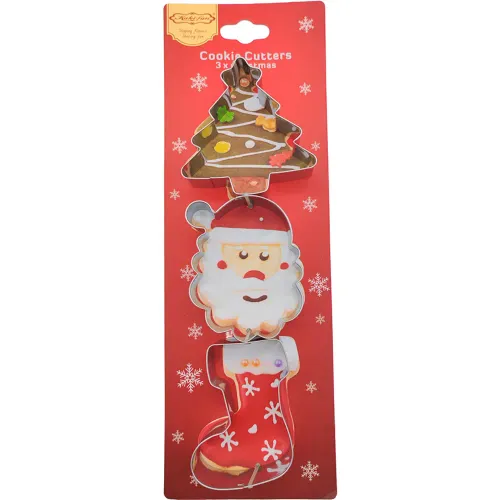 REY Varios modelo Molde Acero X 3 Pza (Arbol/Papa Noel/Media) Aqg-Yw0079 varios 2025100923073073803  