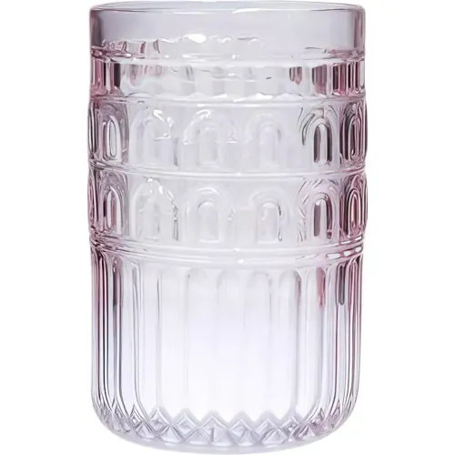 ICHIMATSU Set X 6 Pza Vaso Griego Rosado 390 Ml Oct-K80464lc