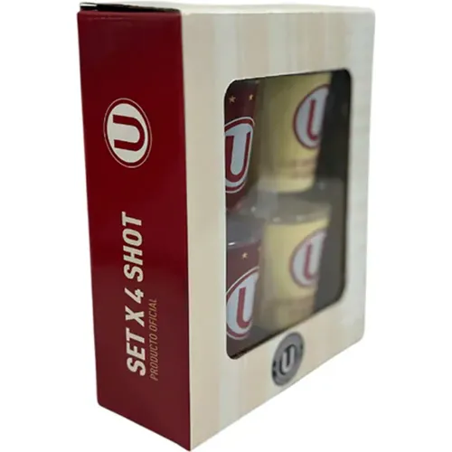 Global America Set X4 Shot Glass Universitario