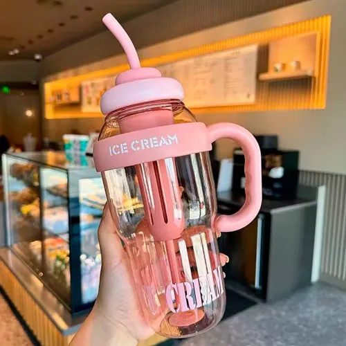 ICHIMATSU Vaso Botella Ice Cream Rosa/Melon 1400ml Xns2056-1400