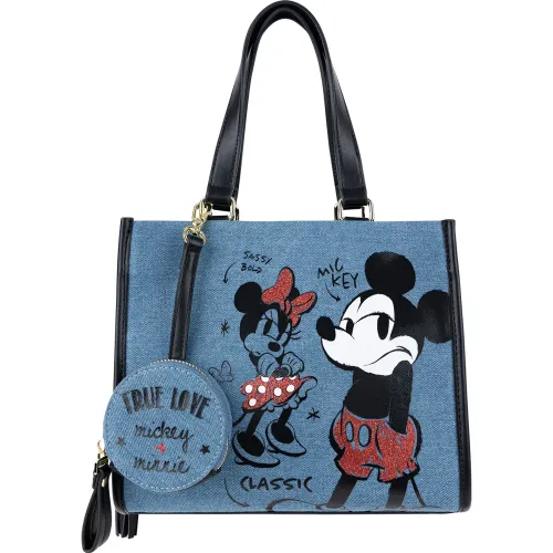 TIZZA Azul de Mujer modelo Cartera Mickey & Minnie Je Sassy Bold azules negros mujer 2025101023251116292