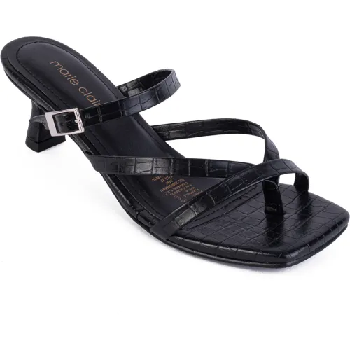 MARIE CLAIRE Negro de Mujer modelo Sandalias Casuales Mujer Versalles negros mujer 2025101315325557142 PU Pvc