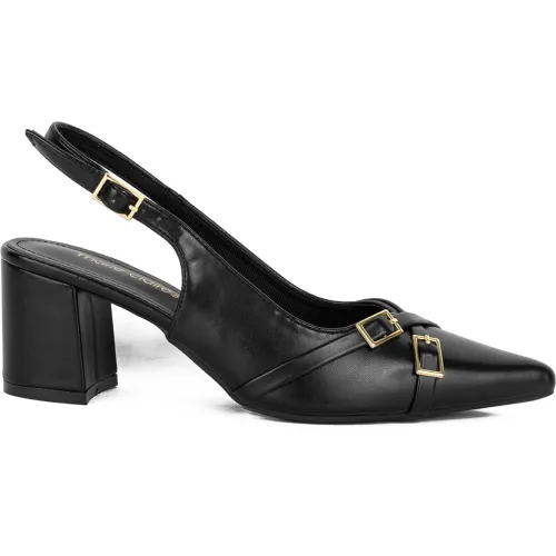 MARIE CLAIRE Sandalias Sling Back De Vestir Mujer Burdeos