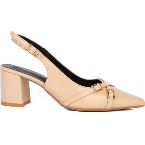 MARIE CLAIRE Sandalias Sling Back De Vestir Mujer Burdeos