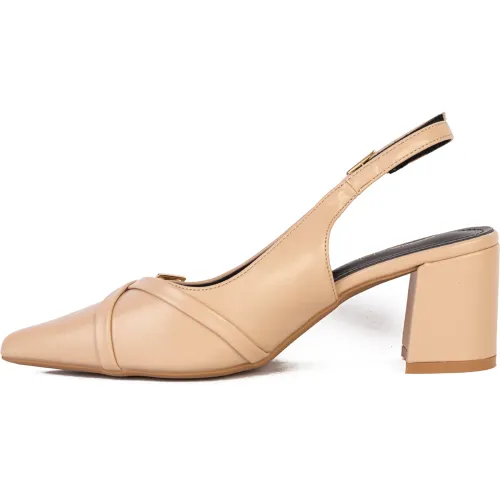 MARIE CLAIRE Sandalias Sling Back De Vestir Mujer Burdeos