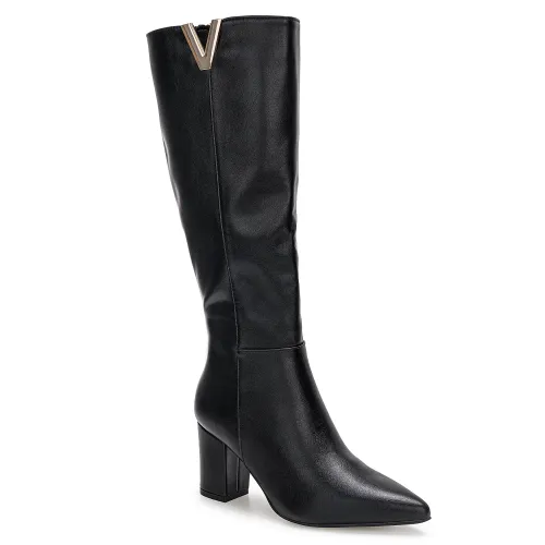 Platanitos Negro de Mujer modelo Bota Dama Bv Vanessa negros sintéticos mujer 2025101320442282939 Sintético Sintético