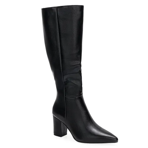 Platanitos Negro de Mujer modelo Bota Dama Bv Tiza negros sintéticos mujer 2025101320442282957 Sintético Sintético