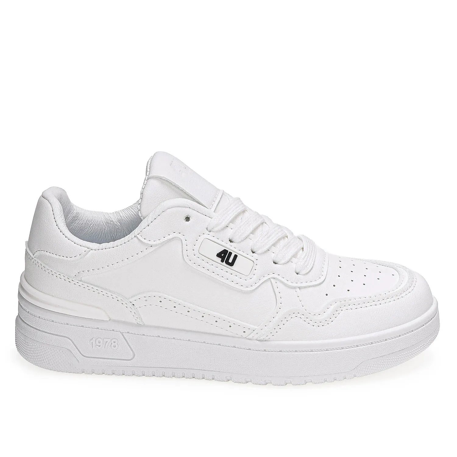 Zapatilla Just4U Dama Z Miley color blanco | Platanitos