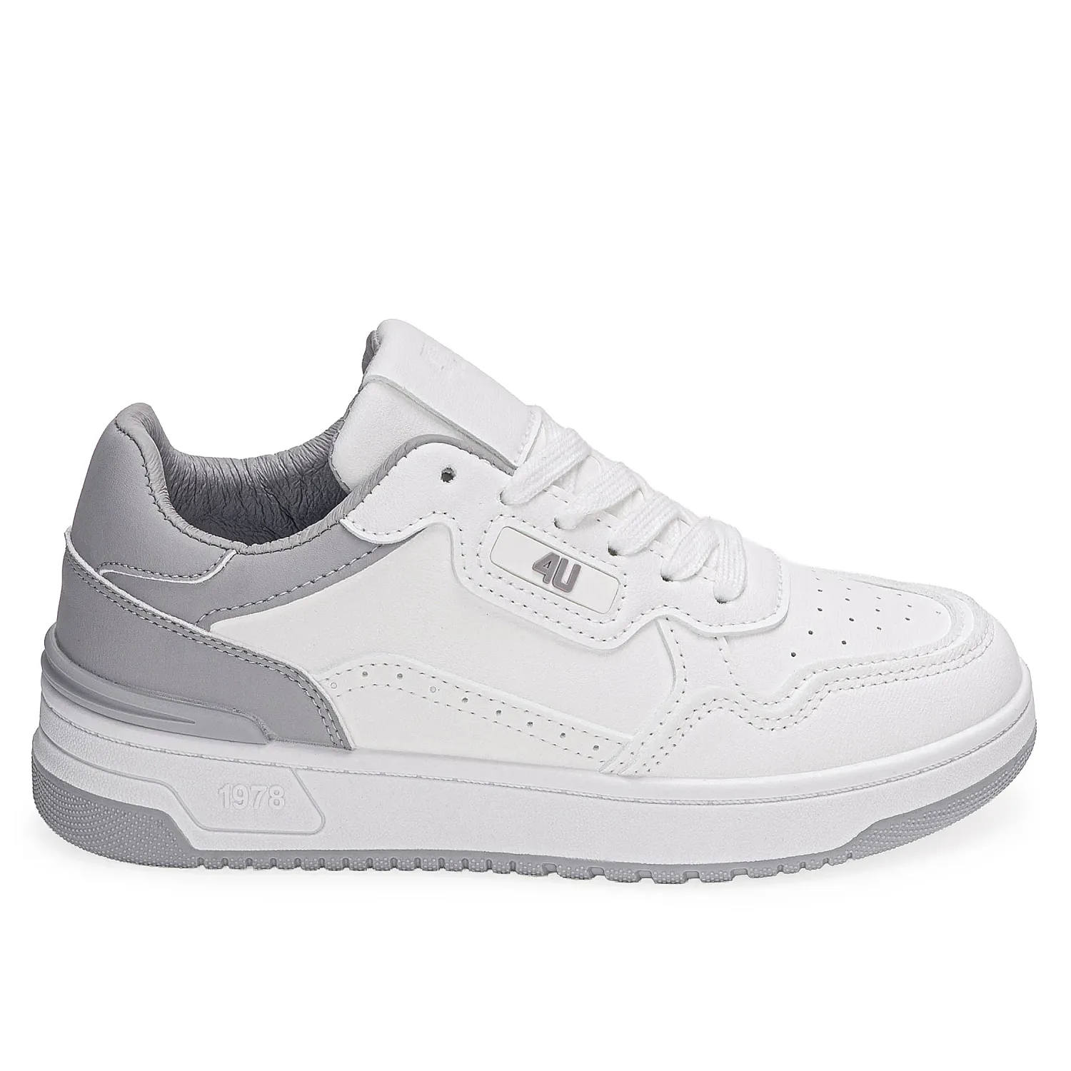 Just4u Zapatilla Just4U Dama Z Miley color blanco / gris | Platanitos