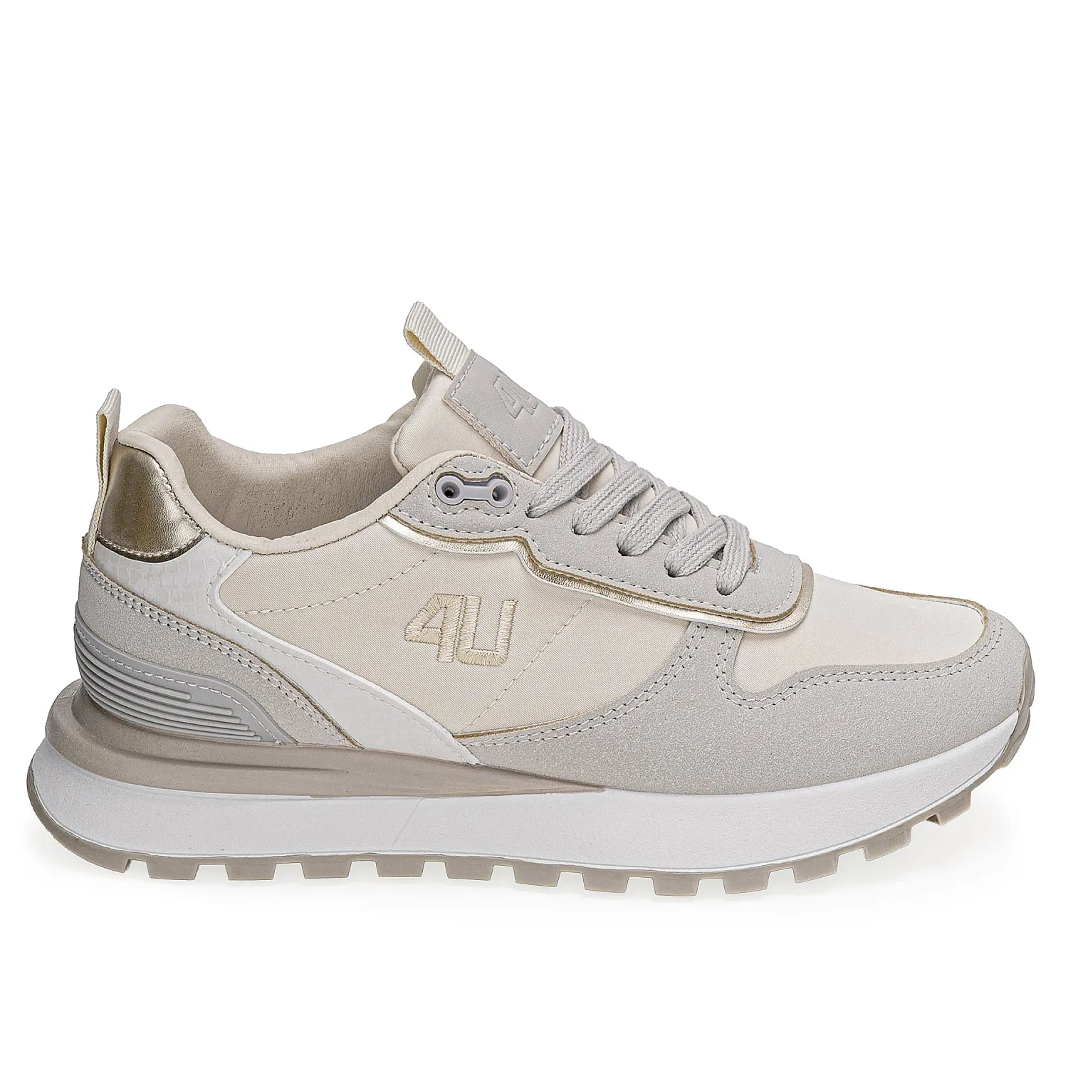 Zapatilla Just4U Dama Z Kayla color beige | Platanitos