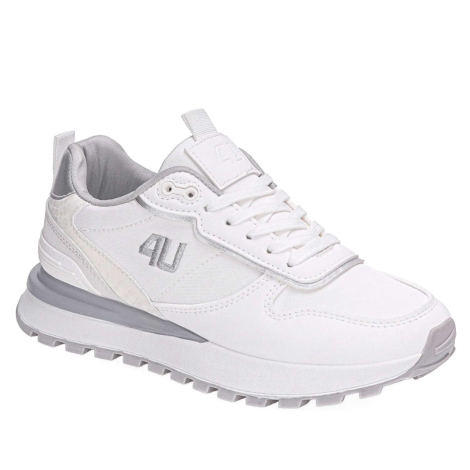 Zapatilla Just4U Dama Z Kayla color blanco / gris | Platanitos