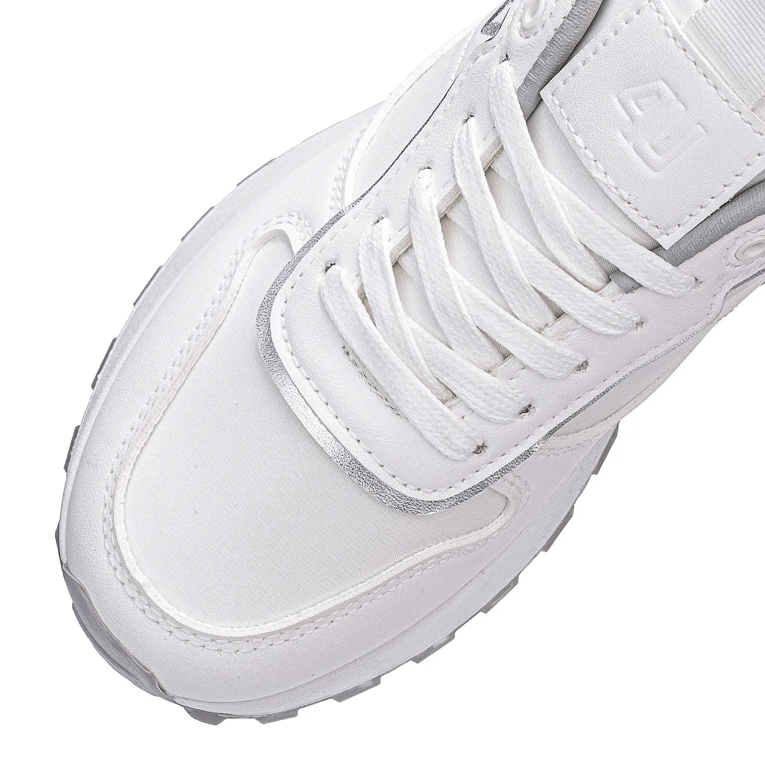 Zapatilla Just4U Dama Z Kayla color blanco / gris | Platanitos