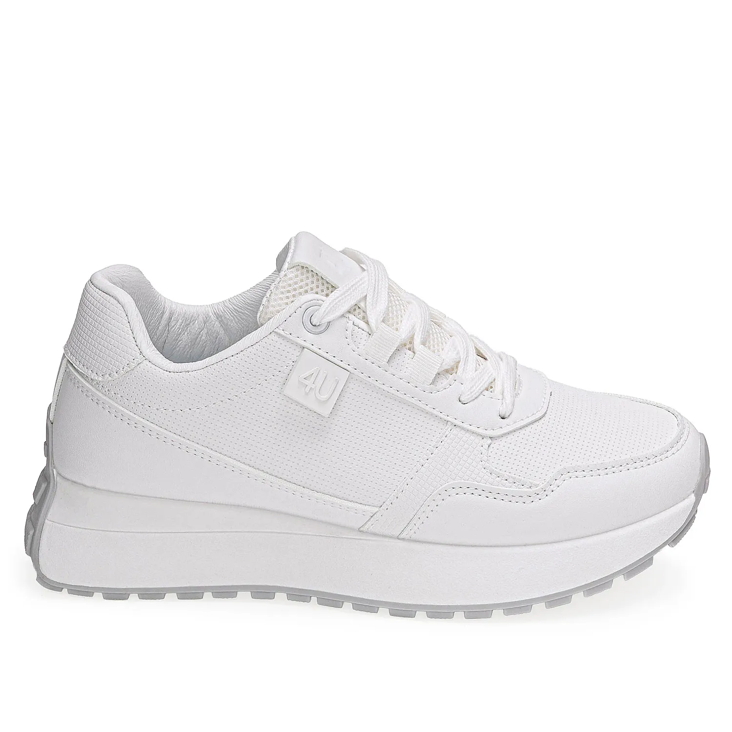 Zapatilla Just4U Dama Z Clea color blanco | Platanitos