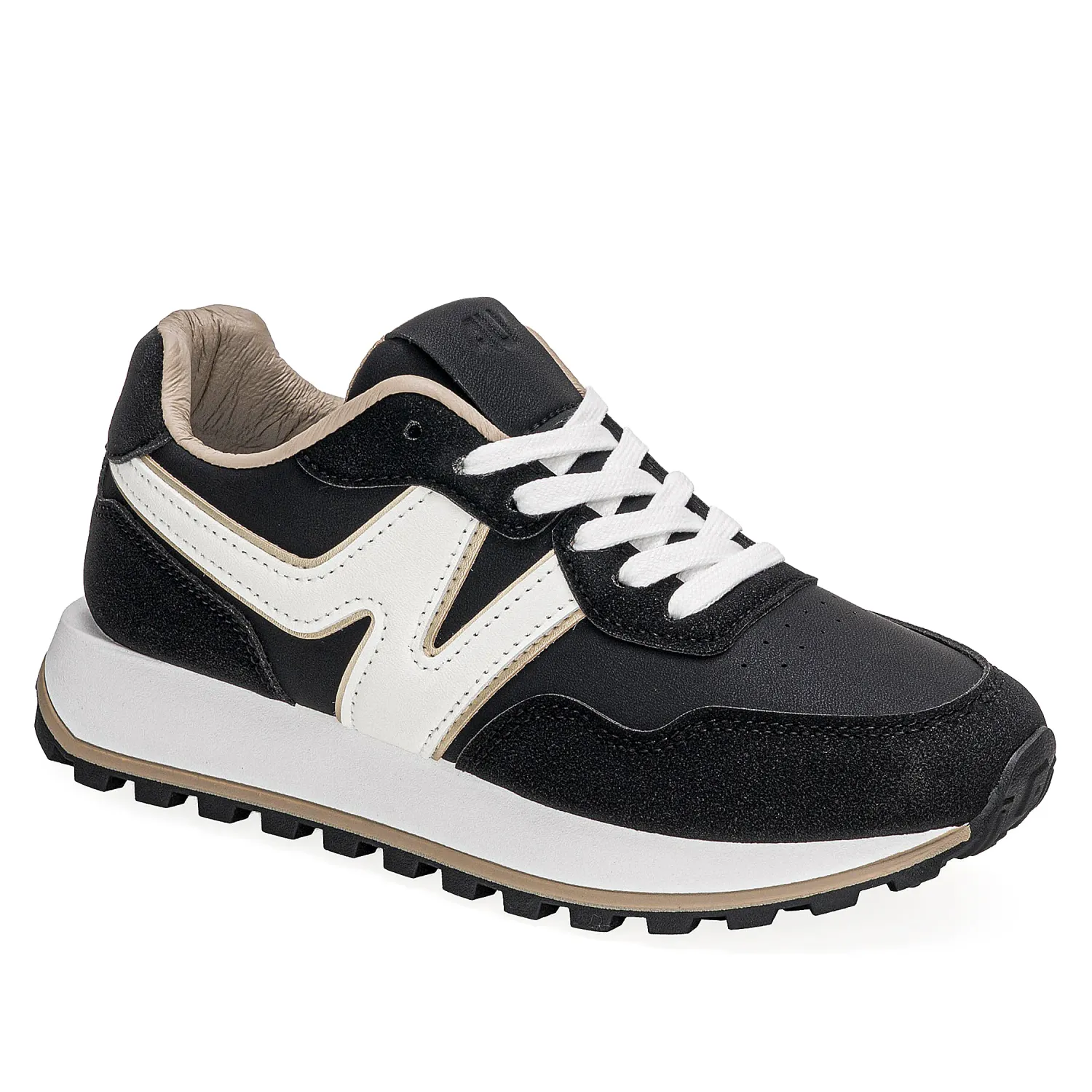 Zapatilla Just4U Dama Z Zariña color negro | Platanitos