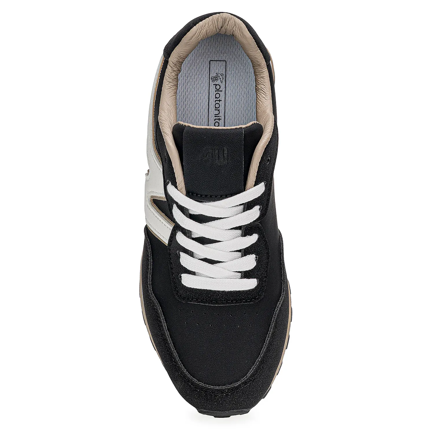 Zapatilla Just4U Dama Z Zariña color negro | Platanitos