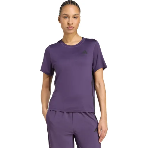 Mujer adidas Morado Polo Training Mujer We 3s Crew Tee Climacool