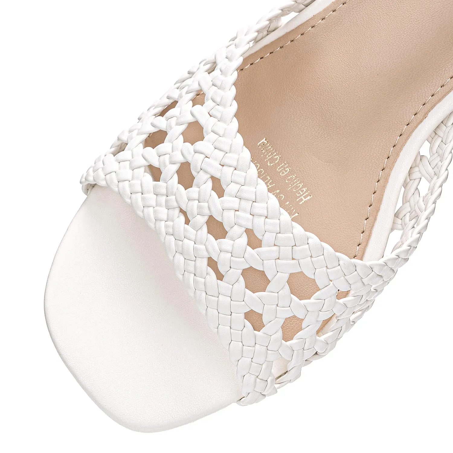 Sandalia Platanitos Dama Sv Alissa color blanco | Platanitos