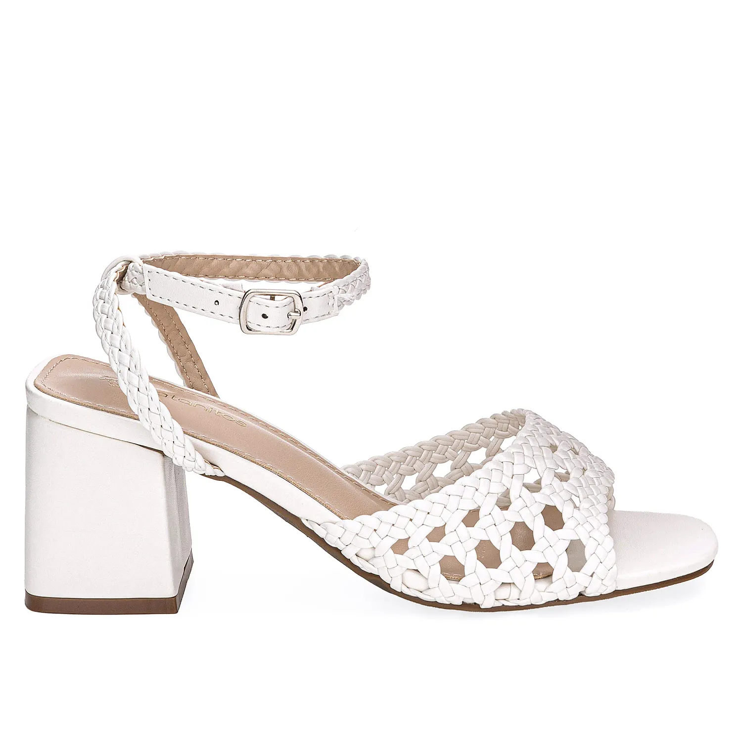 Sandalia Platanitos Dama Sv Alissa color blanco | Platanitos