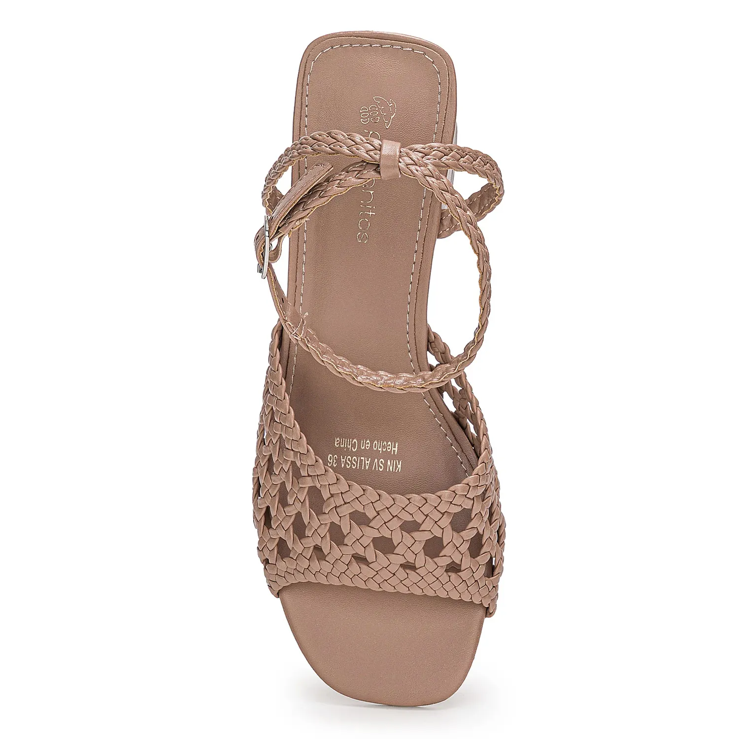 Sandalia Platanitos Dama Sv Alissa color beige oscuro | Platanitos