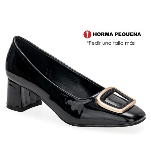 Platanitos Negro de Mujer modelo Calzado Vestir Dama Cv Hurrem negros sintéticos mujer 2025101514181627783 Sintético Sintético