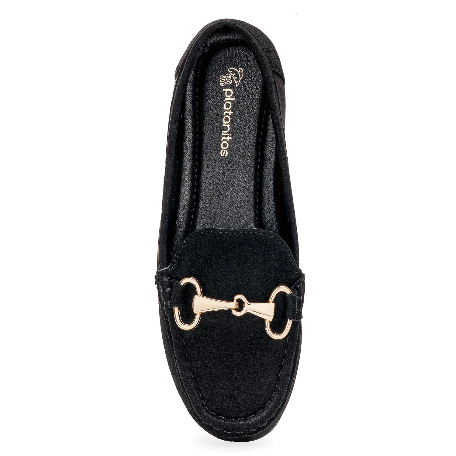 Mocasin Platanitos Dama M Safiye color negro | Platanitos