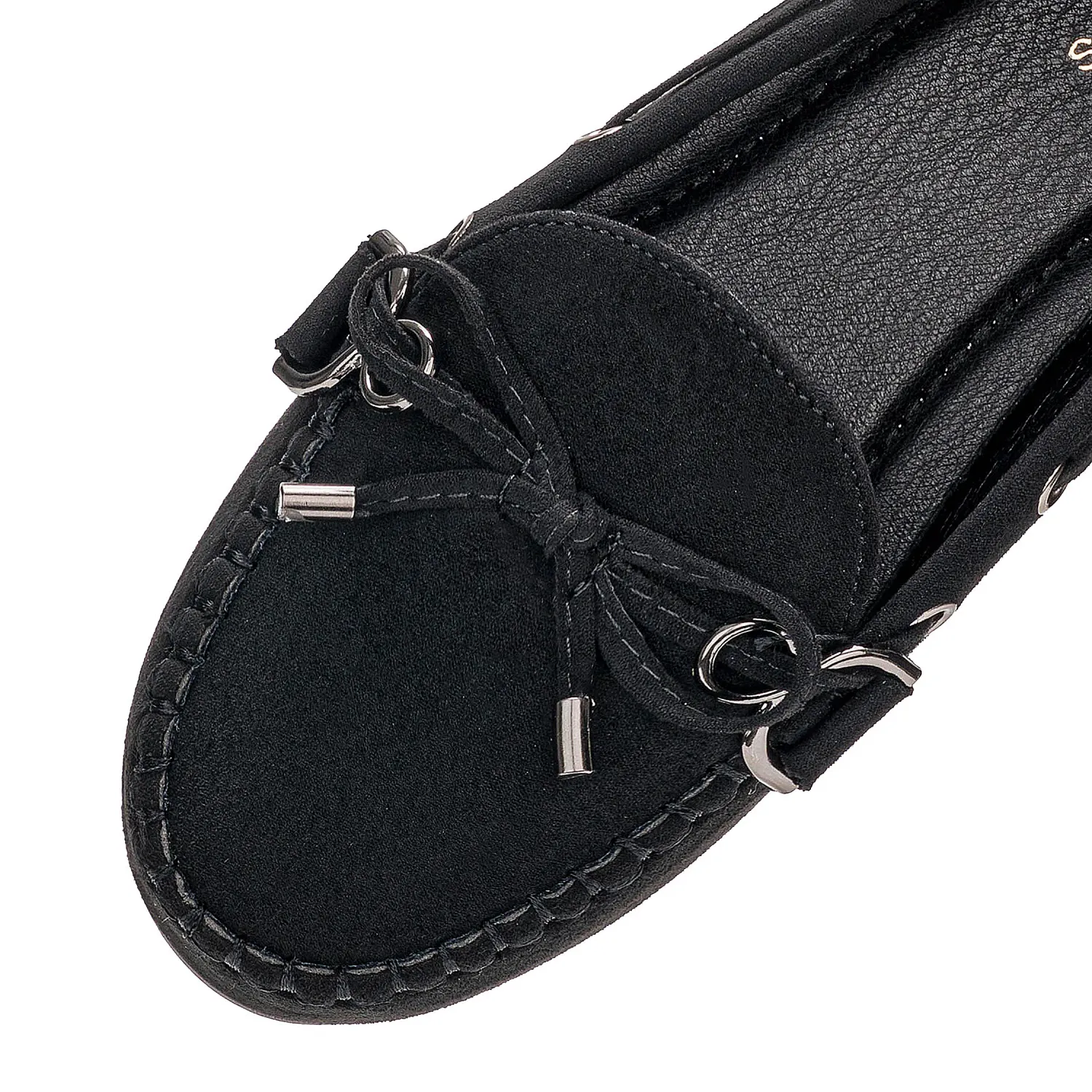 Mocasin Platanitos Dama M Ayse color negro | Platanitos