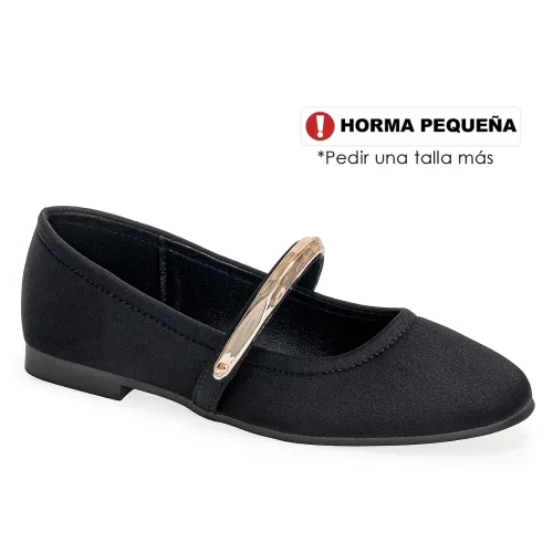 Platanitos Negro de Mujer modelo Calzado Dama Ch Hatice negros sintéticos mujer 2025101514181627978 Sintético Sintético