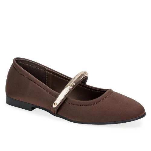 Platanitos Marron de Mujer modelo Calzado Dama Ch Hatice marrones sintéticos mujer 2025101514181627990 Sintético Sintético