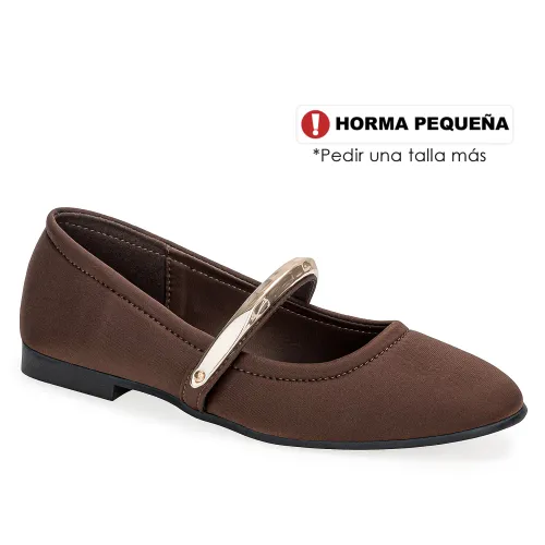 Platanitos Marron de Mujer modelo Calzado Dama Ch Hatice marrones sintéticos mujer 2025101514181627990 Sintético Sintético