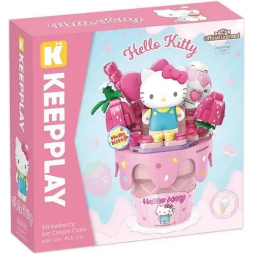 Hello Kitty Figura Armable Cono Helado - Hello Kitty & Friends