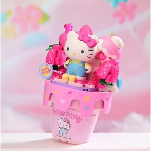 Hello Kitty Figura Armable Cono Helado - Hello Kitty & Friends