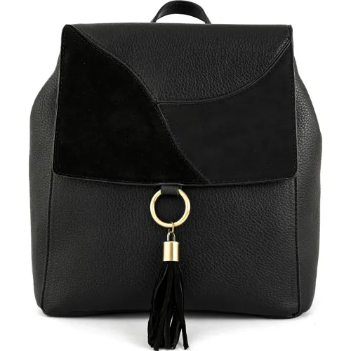 Mujer AMPHORA Negro Mochila Casual Mujer Roseau