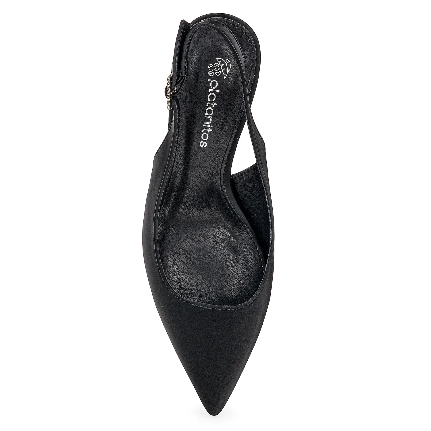 Calzado Platanitos Vestir Dama Cv Doll color negro | Platanitos