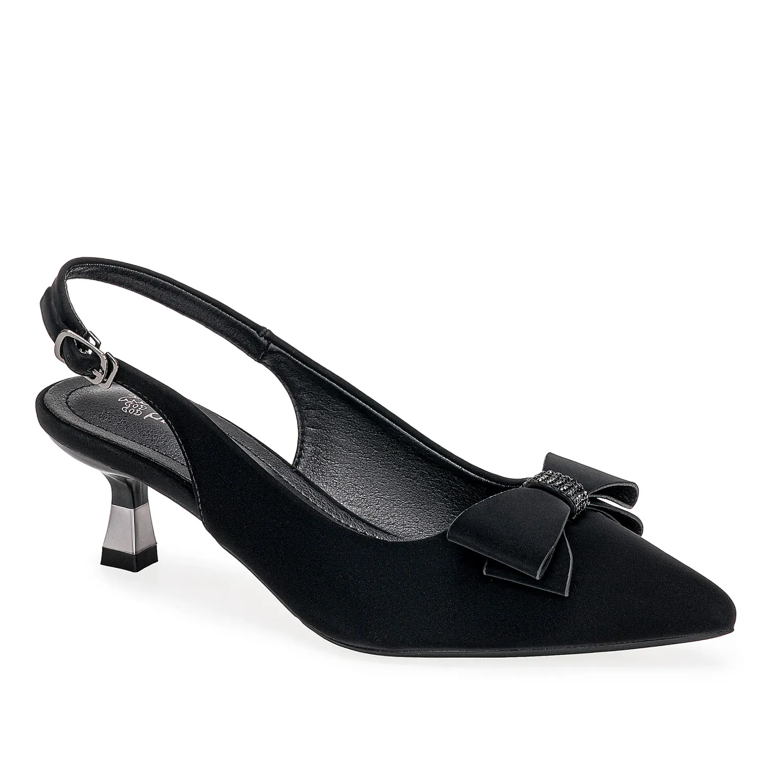 Calzado Platanitos Vestir Dama Cv Cuddle color negro | Platanitos