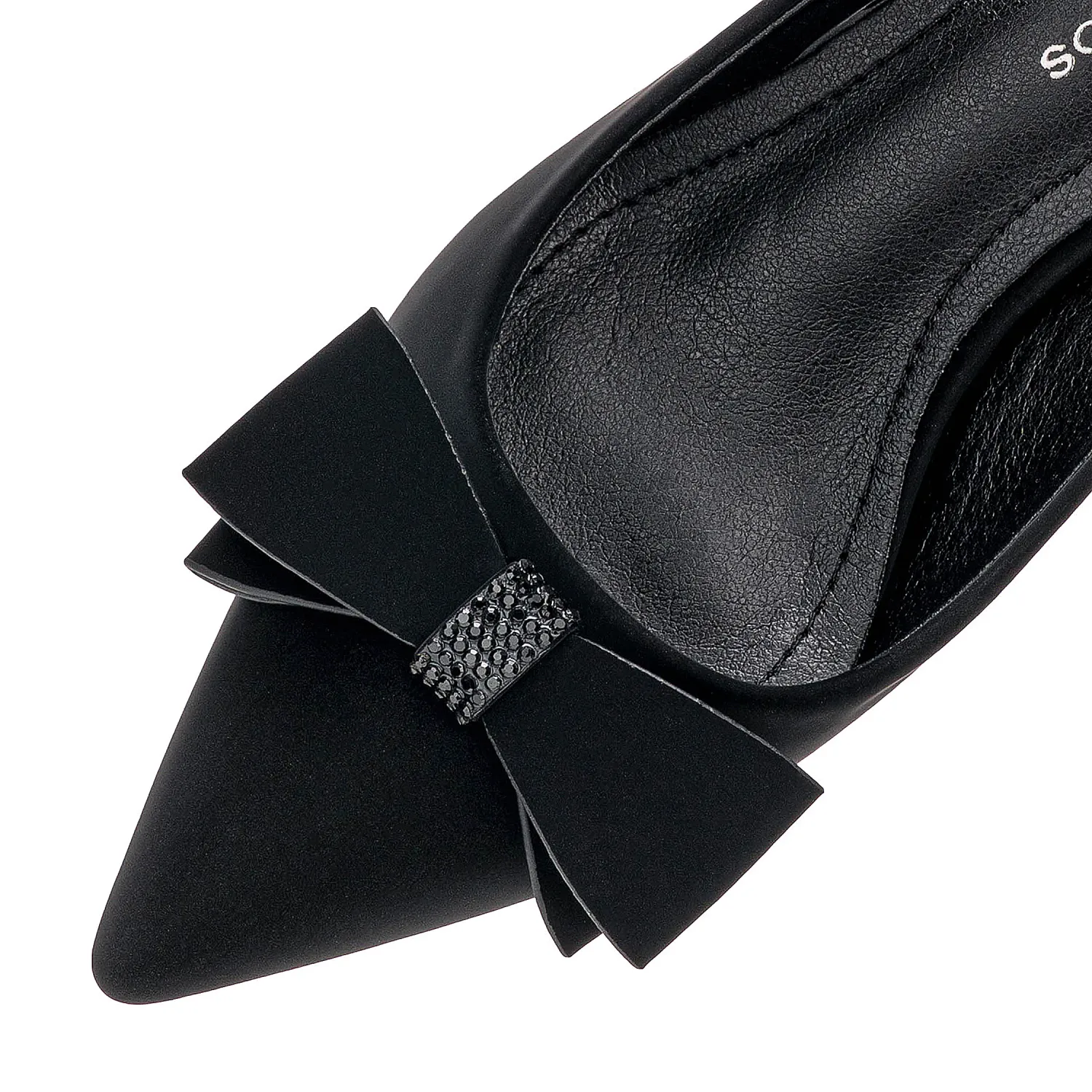 Calzado Platanitos Vestir Dama Cv Cuddle color negro | Platanitos