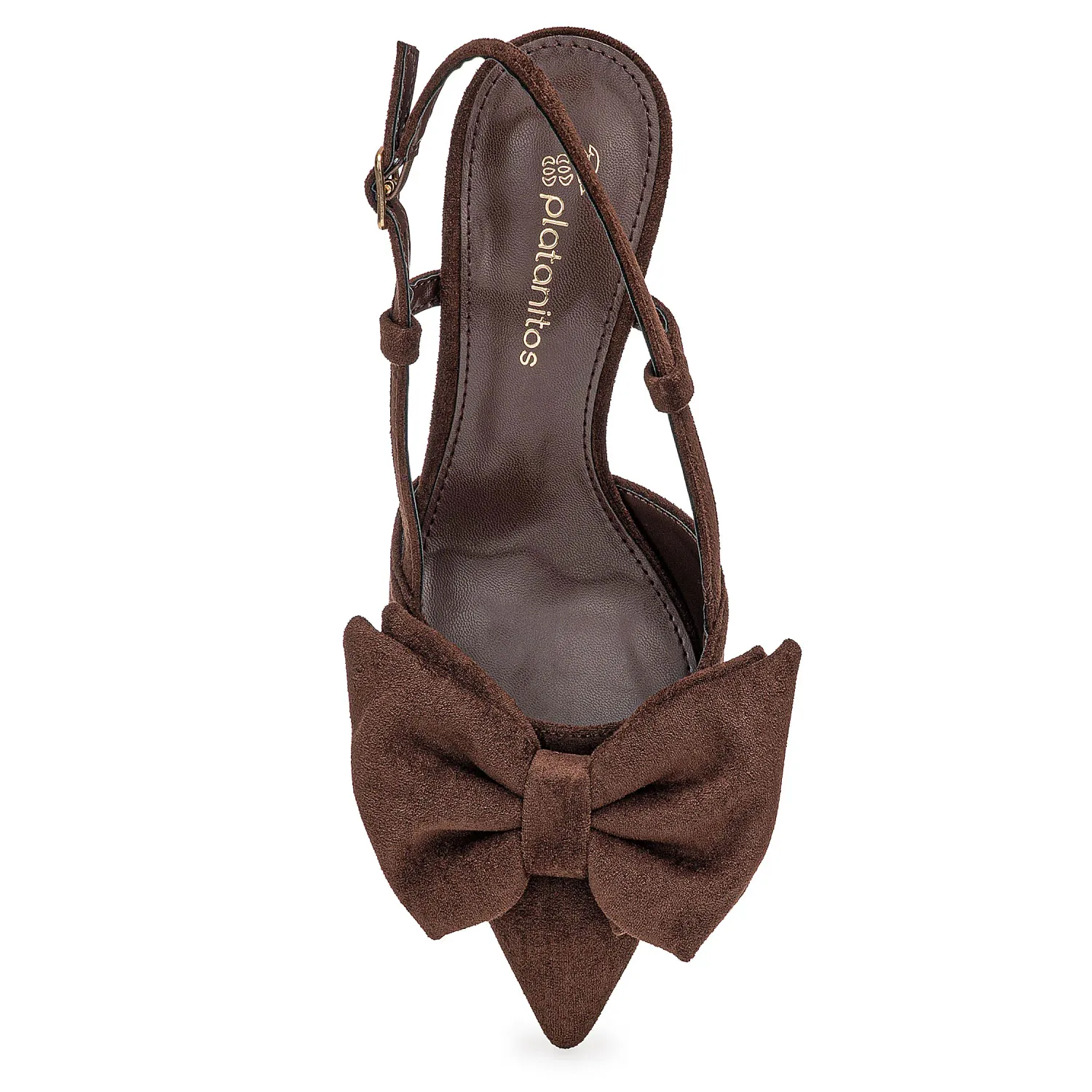 Calzado Platanitos Vestir Dama Cv Itza color marron | Platanitos