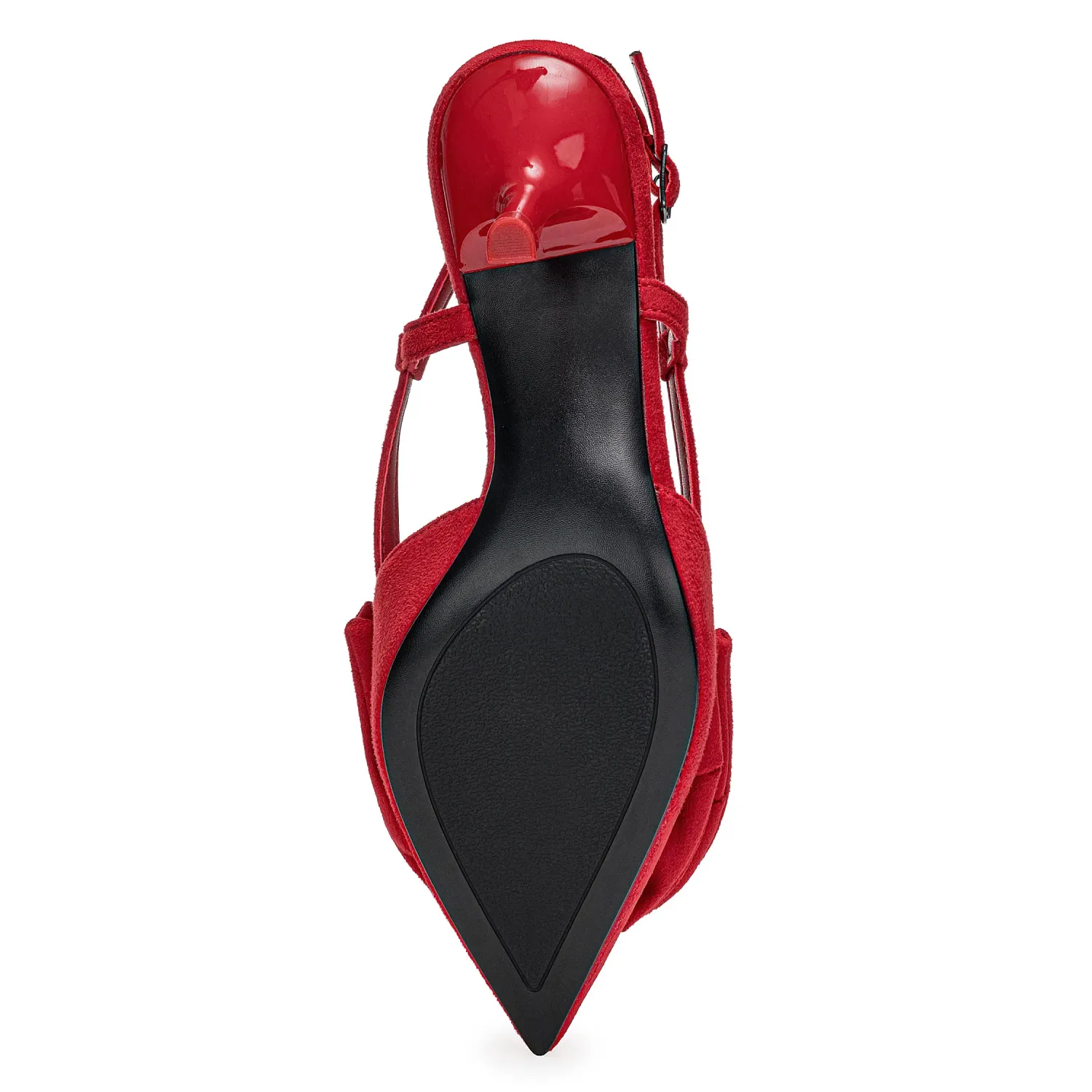 Calzado Platanitos Vestir Dama Cv Itza color rojo | Platanitos