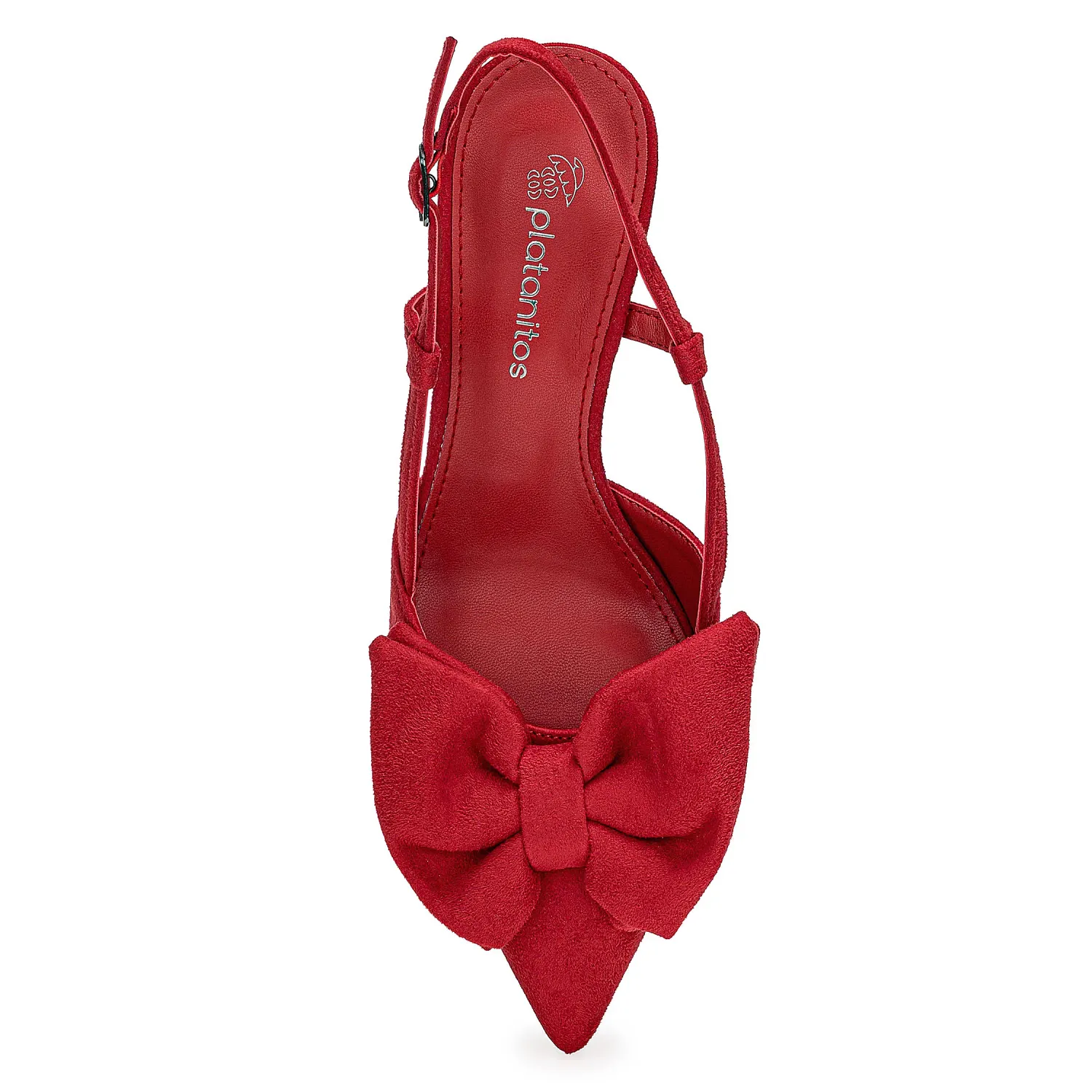 Calzado Platanitos Vestir Dama Cv Itza color rojo | Platanitos