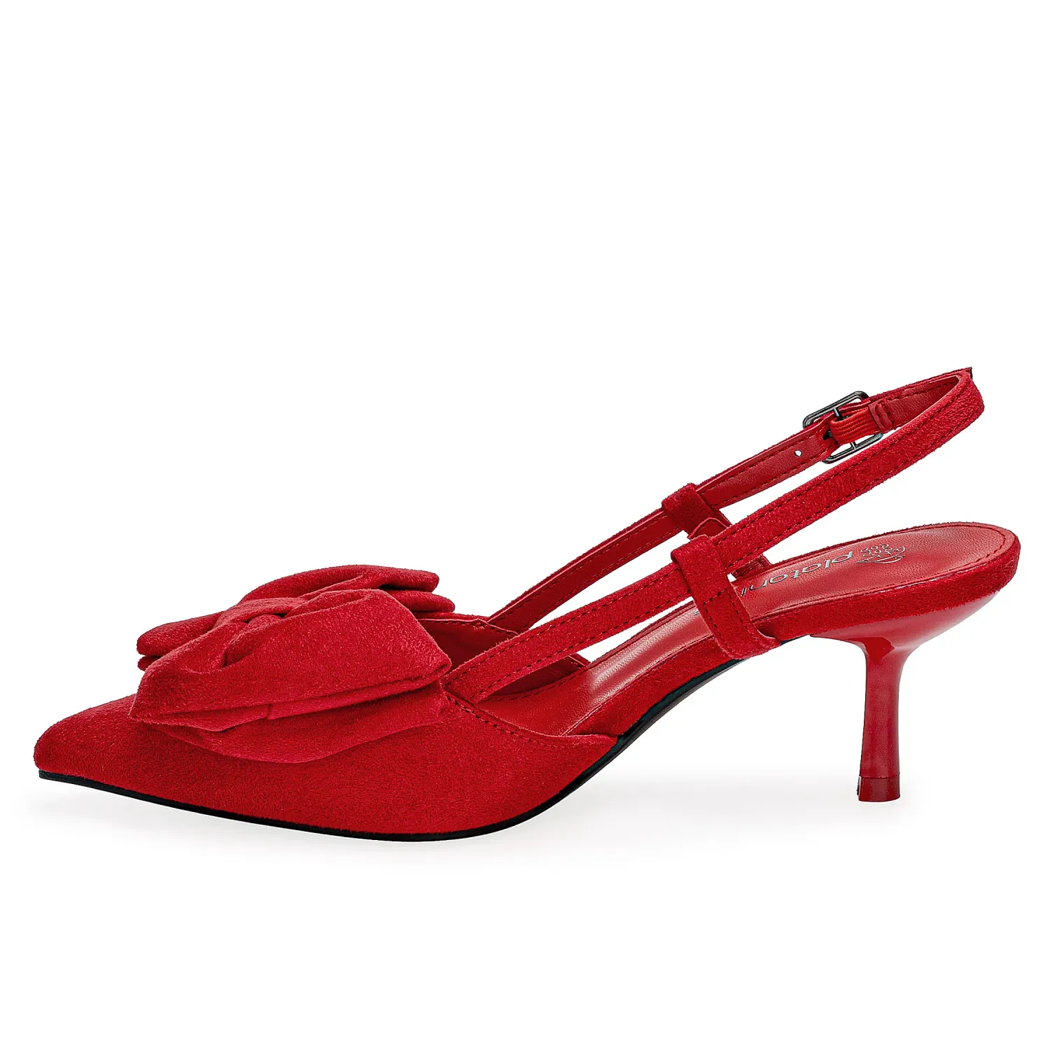 Calzado Platanitos Vestir Dama Cv Itza color rojo | Platanitos