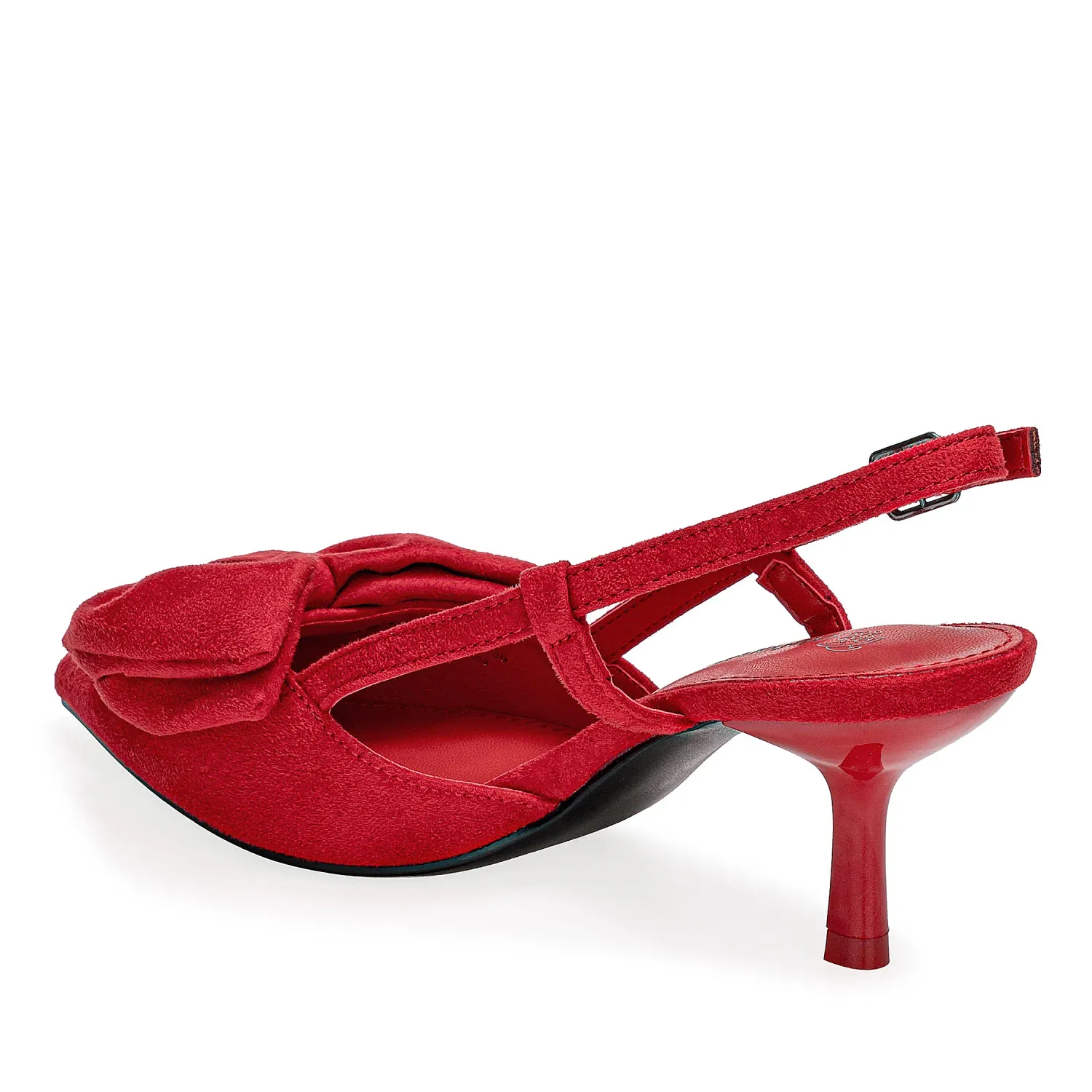 Calzado Platanitos Vestir Dama Cv Itza color rojo | Platanitos