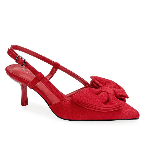 Platanitos Rojo de Mujer modelo Calzado Vestir Dama Cv Itza rojos rojas roja sintéticos mujer 2025101522172573678 Sintético Sintético