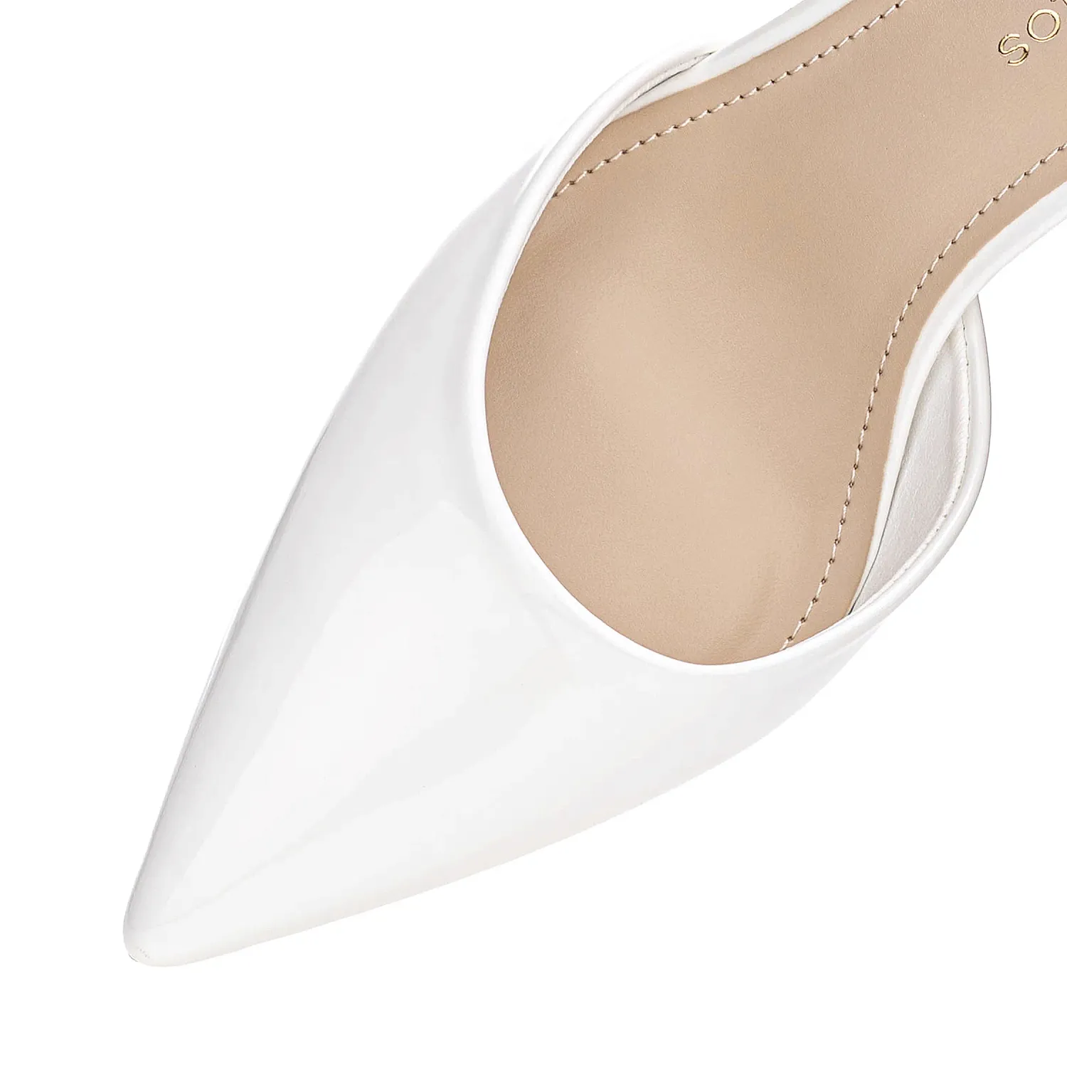 Calzado Platanitos Vestir Dama Cv Moony color blanco | Platanitos