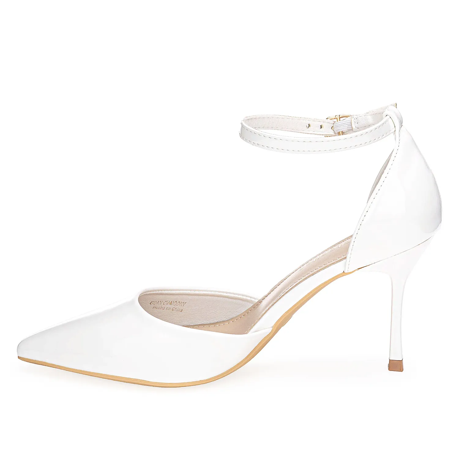 Calzado Platanitos Vestir Dama Cv Moony color blanco | Platanitos