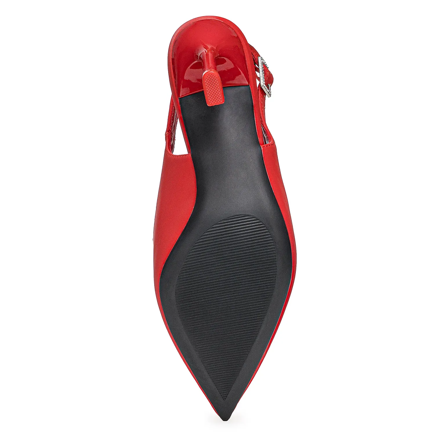 Calzado Platanitos Vestir Dama Cv Dollie color rojo | Platanitos