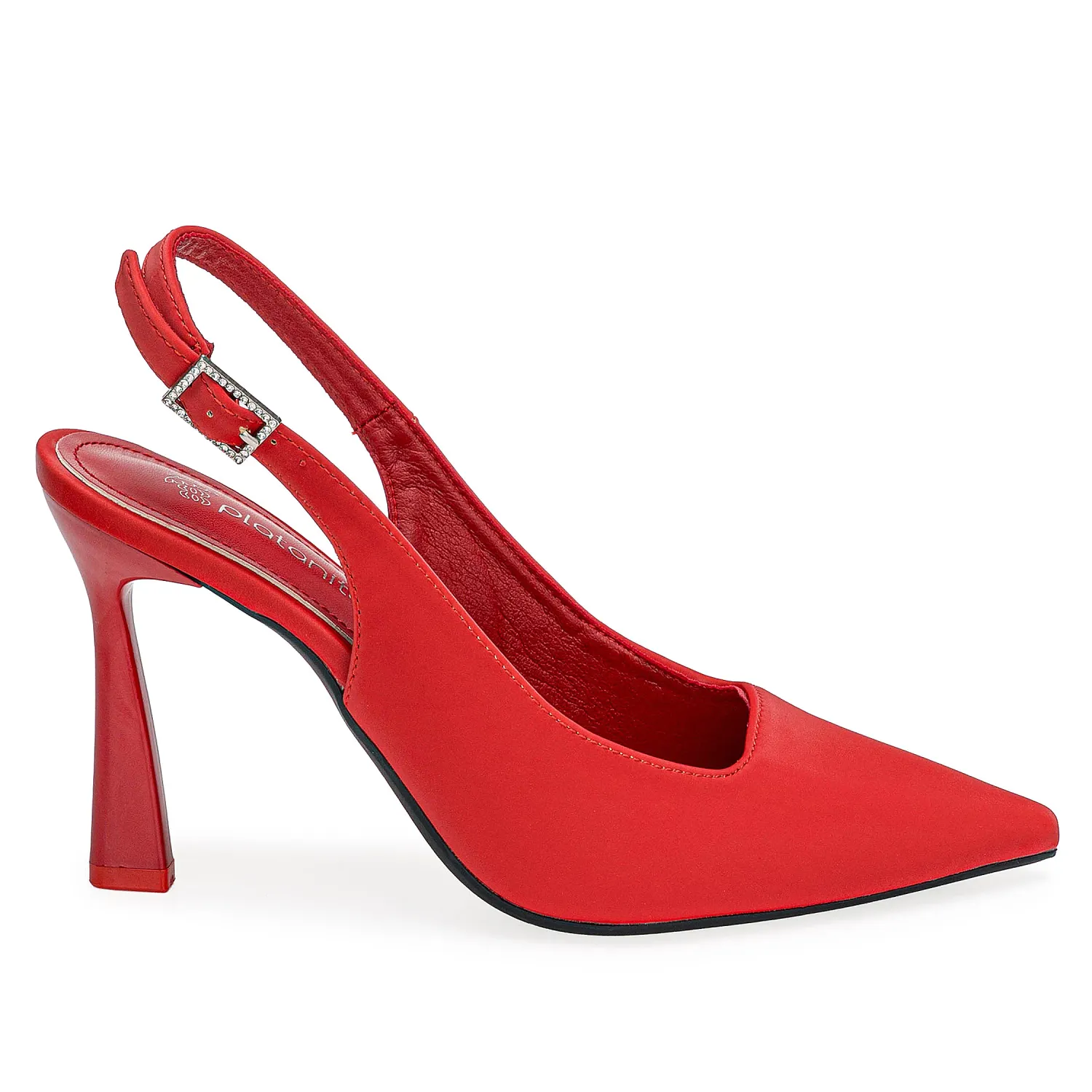 Calzado Platanitos Vestir Dama Cv Dollie color rojo | Platanitos