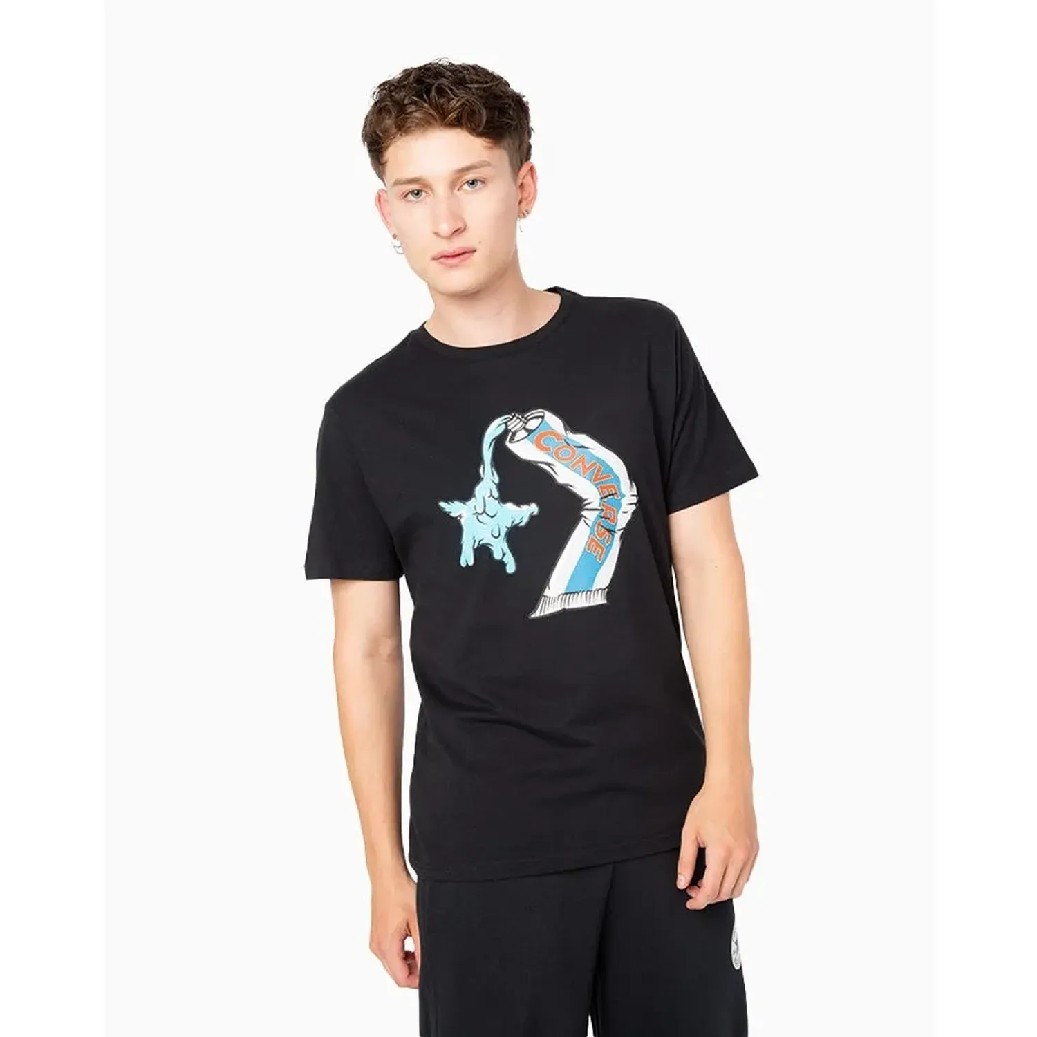 Polo Converse Deportivo Hombre Star Chev Toothpaste color negro | Platanitos