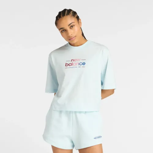 New Balance Celeste de Hombre modelo Polo Lifestyle Mujer Reimagined Relaxed celestes hombre 2025101623161981999