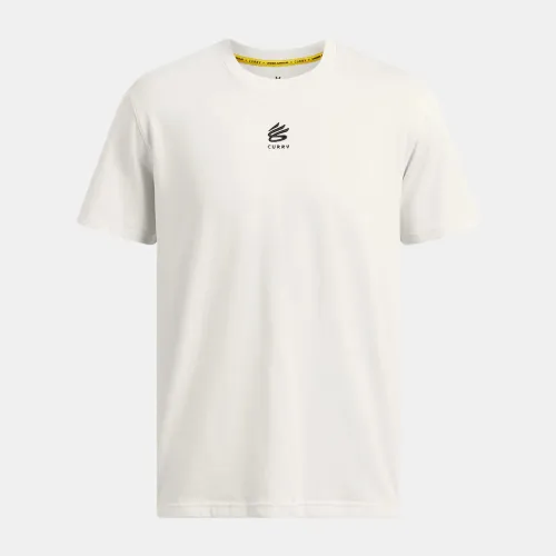 Under Armour Polo Basquet Hombre Curry Logo Heavyweight
