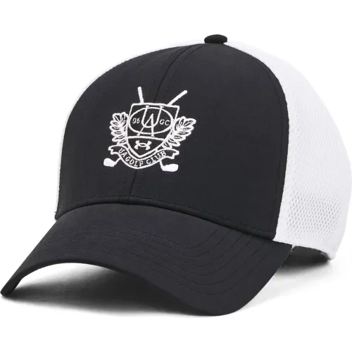 Hombre Under Armour Negro Gorra Golf Hombre Iso-Chill Driver Mesh