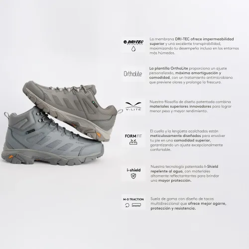 Hi-Tec Zapatillas De Outdoor Hombre Ravus 2.0 Mid Wp